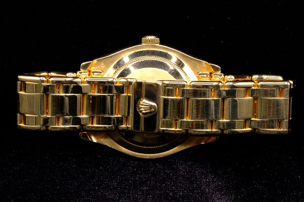 ROLEX DAY-DATE MASTERPIECE 39MM 18K YELLOW GOLD MOTHER OF PEARL