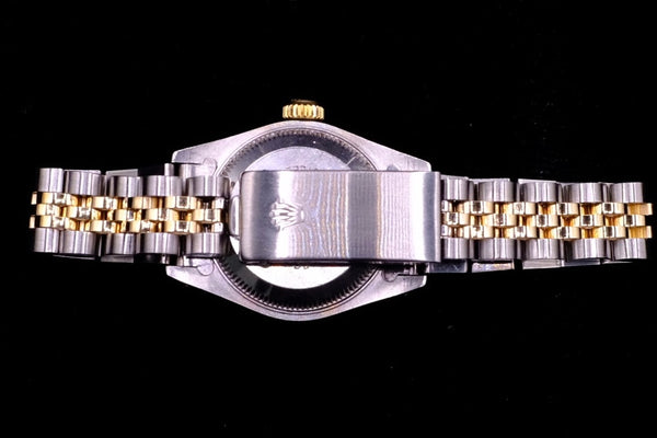 ROLEX LADY-DATEJUST 26MM 18K YELLOW GOLD & STEEL CHAMPAGNE INDEX