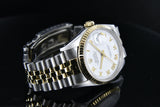 Rolex Datejust 36mm Two Tone 18K & Steel Ref. 16235 White Roman