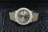 Rolex Datejust 36mm Two Tone Ref. 16233 7.00 TCW Diamond Bezel