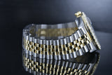 Rolex Datejust 36mm 18k Gold & Steel w/ Black Mother of Pearl Diamond Dial 1601