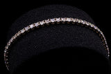 14K WHITE GOLD 15.18 CTW LADIES 4-PRONG DIAMOND TENNIS BRACELET 7"