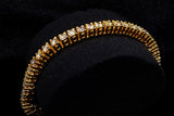 10K YELLOW GOLD 9.00 CTW DIAMOND TENNIS BRACELET 8"