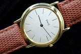 PIAGET ALTIPLANO 30MM 18K YELLOW GOLD SILVER DIAL BLACK HANDS MANUAL WIND