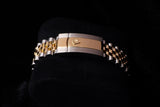 ROLEX DATEJUST 41MM STAINLESS STEEL & 18K YELLOW GOLD SILVER DIAL FLUTED BEZEL JUBILEE BRACELET 126333