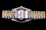 ROLEX DATEJUST 36MM 18K YELLOW GOLD & STEEL BLUE INDEX DIAL JUBILEE 16233