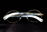 CARTIER PREMIÈRE DE CARTIER CT0464S-007 WHITE BUFFALO HORN SUNGLASSES 55MM GOLD