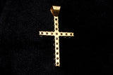 14K YELLOW GOLD 1.78 CTW VS ROUND DIAMOND CROSS PENDANT