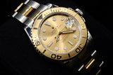 ROLEX YACHT-MASTER 35MM TWO-TONE OYSTERSTEEL & 18K YELLOW GOLD CHAMPAGNE DIAL OYSTER BRACELET 168623