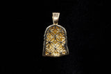 14K YELLOW GOLD 1.00 CTW DIAMOND JESUS HEAD PENDANT