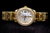 ROLEX DAY-DATE MASTERPIECE 39MM 18K YELLOW GOLD MOTHER OF PEARL DIAMOND DIAL 18948