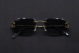 CARTIER SPLIT C CT0468S-001 RIMLESS SUNGLASSES 58MM GOLD-TONE GREY GRADIENT FACTORY LENSES