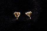 14K YELLOW GOLD 1.40 CTW ROUND DIAMOND MARTINI STUD EARRINGS