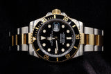 ROLEX SUBMARINER DATE 41MM OYSTERSTEEL & 18K YELLOW GOLD BLACK DIAL BLACK CERAMIC BEZEL OYSTER BRACELET 126613LN