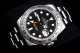 ROLEX EXPLORER II 42MM STAINLESS STEEL BLACK DIAL ORANGE GMT OYSTER 216570