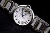 CARTIER BALLON BLEU 36MM STAINLESS STEEL SILVER ROMAN DIAL AUTOMATIC W6920046