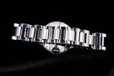 CARTIER BALLON BLEU SMALL 28MM STAINLESS STEEL SILVER DIAMOND DIAL QUARTZ WE902073