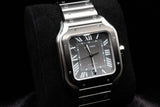 CARTIER SANTOS DE CARTIER LARGE 39.8MM GREY DIAL BLACK ADLC STAINLESS STEEL WSSA0037