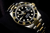 ROLEX SUBMARINER DATE 41MM OYSTERSTEEL & 18K YELLOW GOLD BLACK DIAL BLACK CERAMIC BEZEL OYSTER BRACELET 126613LN