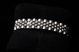 ROLEX LADY-DATEJUST 26MM STAINLESS STEEL SALMON ROMAN DIAL 18K WHITE GOLD FLUTED BEZEL JUBILEE BRACELET 69174