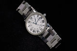 CARTIER RONDE SOLO DE CARTIER 36MM STAINLESS STEEL SILVER ROMAN DIAL AUTOMATIC WSRN0012
