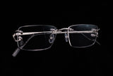 CARTIER SPLIT C CT0344O-002 RIMLESS EYEGLASSES 53MM SILVER