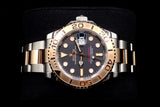 ROLEX YACHT-MASTER 40MM TWO-TONE OYSTERSTEEL & 18K EVEROSE GOLD BLACK DIAL EVEROSE GOLD BEZEL OYSTER BRACELET 126621