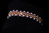 ROLEX LADY-DATEJUST 26MM OYSTERSTEEL & 18K EVEROSE GOLD SILVER ROMAN DIAL FLUTED BEZEL JUBILEE BRACELET 179171