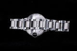 CARTIER BALLON BLEU 33MM STAINLESS STEEL SILVER DIAMOND DIAL AUTOMATIC WE902074