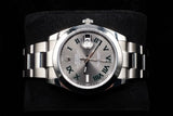 ROLEX DATEJUST 41MM OYSTERSTEEL WIMBLEDON DIAL SMOOTH BEZEL OYSTER BRACELET 126300