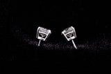 14K WHITE GOLD 0.93 CTW ROUND DIAMOND STUD EARRINGS