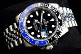 ROLEX GMT-MASTER II 40MM STAINLESS STEEL BATGIRL BLACK BLUE BEZEL JUBILEE 126710BLNR 2023