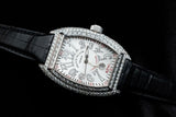 FRANCK MULLER CONQUISTADOR KING FULL CUSTOM DIAMOND SILVER DIAL 8005 SC KING