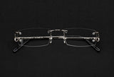CARTIER BIG C CT0092O-002 RIMLESS EYEGLASSES 53MM SILVER-TONE