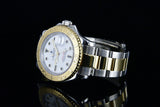 Rolex Yacht-Master 16623 White Dial 40mm 18K Gold B&P 2005