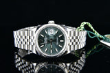 Rolex Datejust 126234 Silver Jubilee Bracelet with Silver Bezel green dial