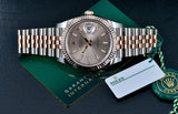 Rolex Datejust 41mm 126331 Jubilee 18K Rose Gold & Steel w/ Sun Dust Stick Dial 