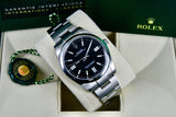 Rolex Oyster Perpetual 41 Black Sunburst Stick Dial Men's Watch  124300