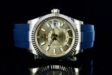 ROLEX Sky Dweller Champagne Index Oysterflex 326238  18K