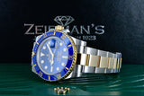 2016 Rolex Submariner 116613LB Steel & 18K  Gold Oyster Bracelet with Blue Bezel