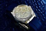 ROLEX Sky Dweller Champagne Index Oysterflex 326238  18K