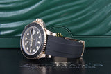 Rolex Yacht-Master 40 Rose Gold Black Ceramic Oysterflex 116655