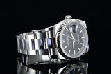 Rolex Datejust 36mm Steel Black Dial Fluted Automatic Watch 116234