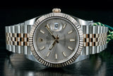 Rolex Datejust 41mm 126331 Jubilee 18K Rose Gold & Steel w/ Sun Dust Stick Dial 