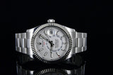 ROLEX SKY-DWELLER 326934 18K & STEEL WHITE DIAL