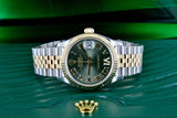 Rolex Datejust 31mm Olive Green Diamond 6 Jubilee Band 278273