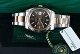 Rolex Datejust 126331 Chocolate Stick  Rose Gold / Steel 41mm Oyster Box Papers