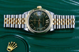 Rolex Datejust 31mm Olive Green Diamond 6 Jubilee Band 278273