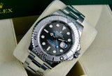 Rolex Yacht-Master 40 Slate Dial Platinum Bezel Stainless 126622 Complete