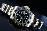 Rolex GMT-Master II 40mm Black Ceramic 18K & Steel Watch  116713
